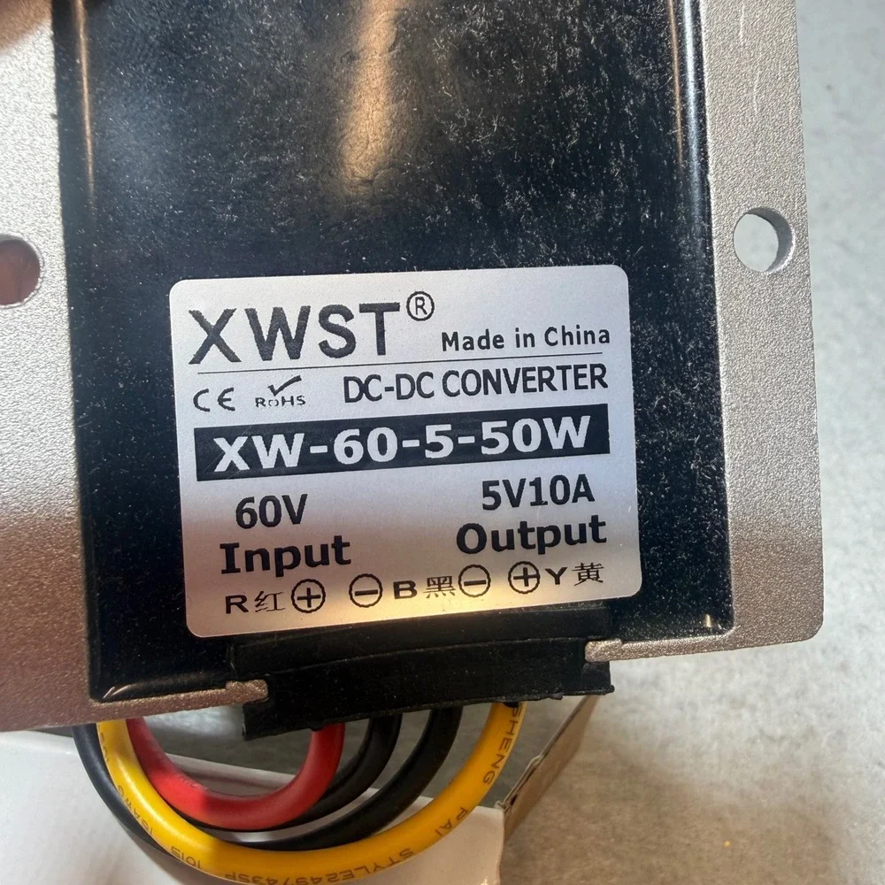 XWST DC DC Converter 60V‎ to 5V 10A 50W Waterproof Transformer Power Supply